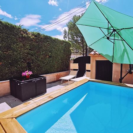 Studio Privatif Climatise , Terrasse Et Piscine แปร์นส์-เลส์-ฟงแตนส์ ภายนอก รูปภาพ